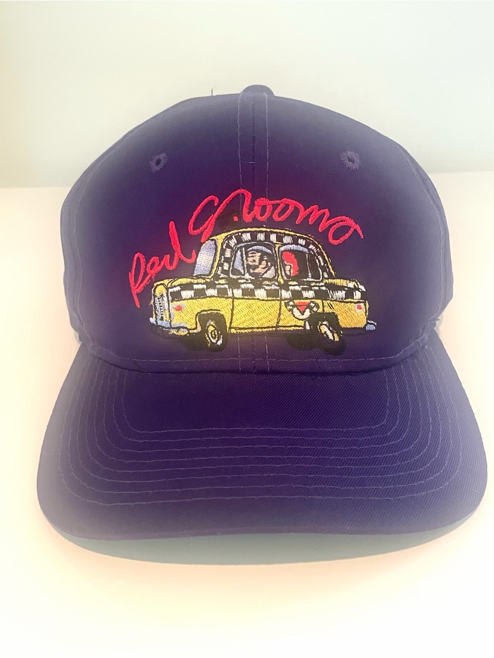 Rare Vintage 1993 RED GROOMS Ruckus Taxi Cab Purple Hat- NYC Exhibition - New